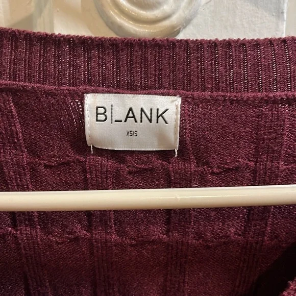 Blank Crew Neck Sweater with Ribbed Texture - Picture 3 of 4